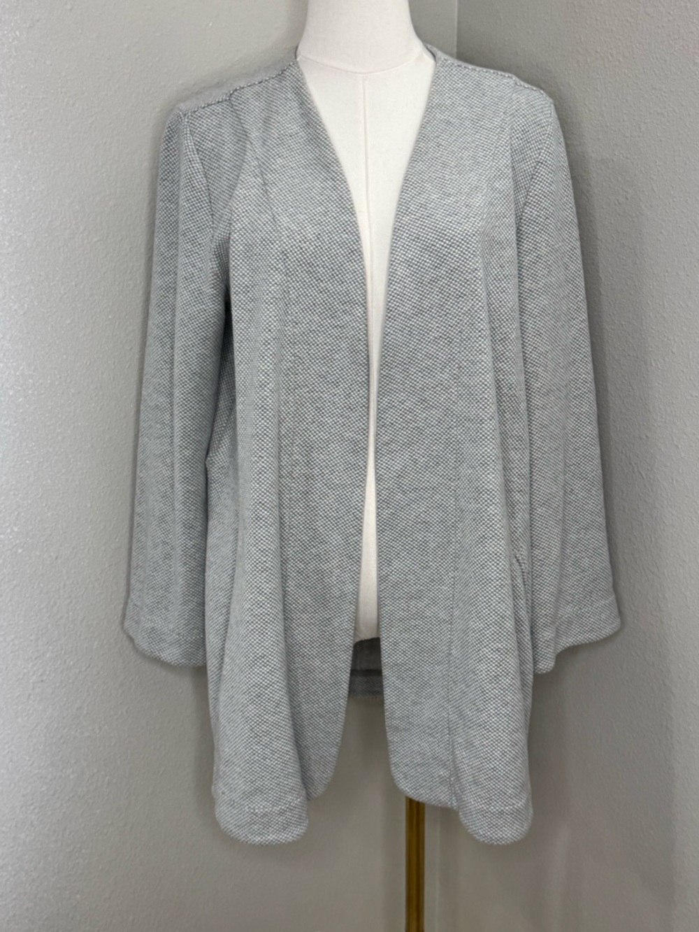 Banana Republic Factory Gray Open Front Cardigan Blazer Medium